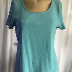 St. John's Bay Light Blue Short Sleeve Tee